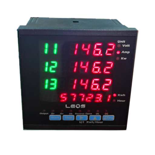 AC 3 Phase Volt , Amp, Kwh with Motor Protection