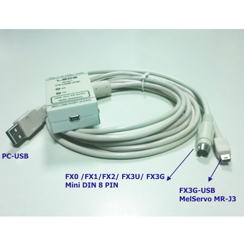 FX-USB-AW DIN8 + mini-USB